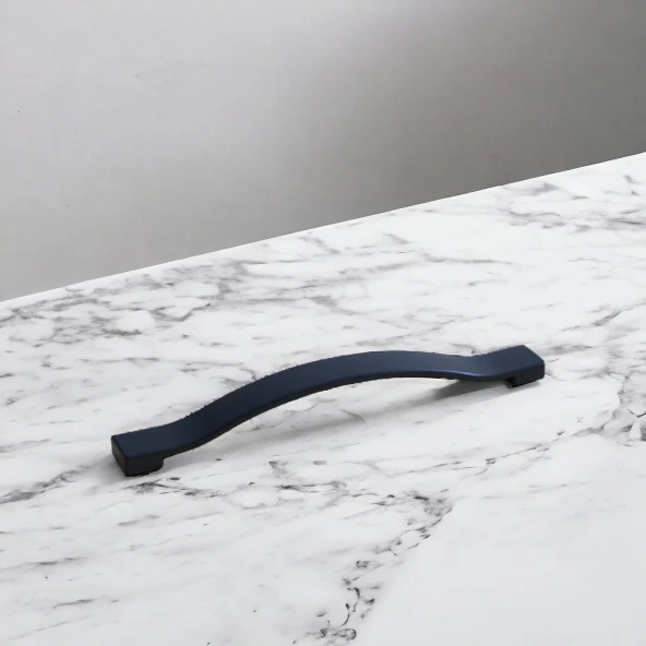 Mobilya Kulp Mutfak Dolabı Çekmece Dolap Kulpları Kapak Kulpu Kulbu Siyah Renk 160 mm Metal - Resim 3