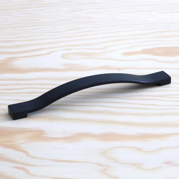 Mobilya Kulp Mutfak Dolabı Çekmece Dolap Kulpları Kapak Kulpu Kulbu Siyah Renk 160 mm Metal - Resim 5