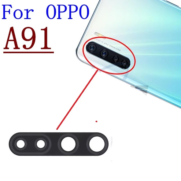 Oppo A91 Arka Kamera Camı Lens Yapışkanlı