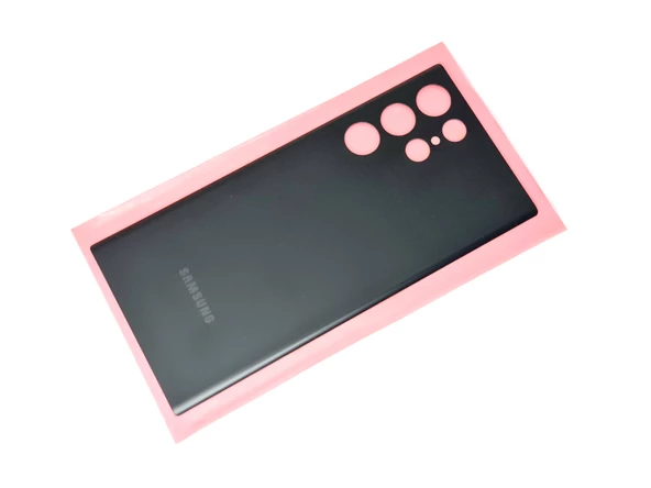 Samsung Galaxy S22 ULTA Arka Pil Batarya Kapağı (CAM+B-7000) SİYAH - Resim 2