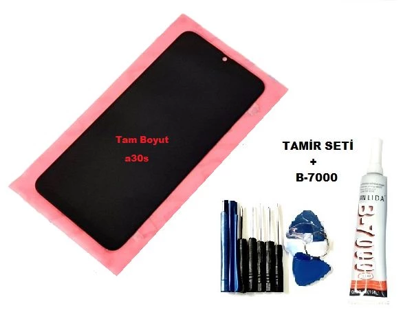 Samsung Galaxy A30S (A307F) Lcd Ekran Dokunmatik ORJİNAL (B-7000+Tamir Seti)