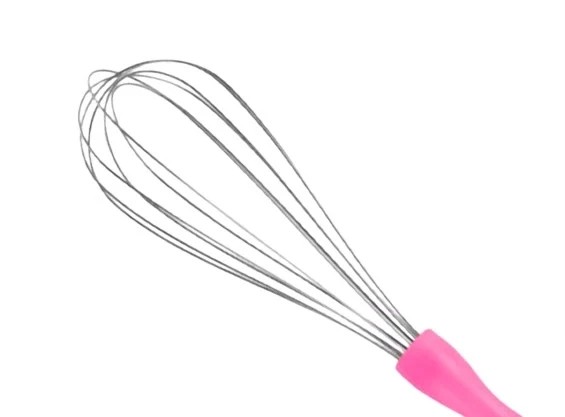 MyBru Paslanmaz Çelik Pembe Plastik Saplı El Çırpıcısı (Blender) Küçük Boy - 5