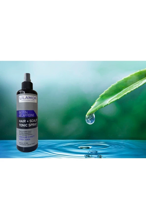 Lilamor Biotin & kafein Dökülme Karşıtı Tonik Sprey 250 ml gri