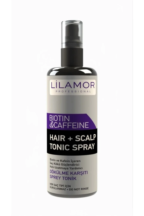 Lilamor Biotin & kafein Dökülme Karşıtı Tonik Sprey 250 ml gri - 2