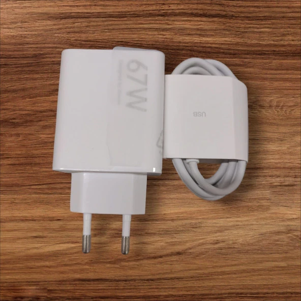 67W Turbo Şarj Cihazı Aleti 6A Kablo/Adaptör Seti Type C USB Xiaomi Redmi Samsung Uyumlu Duvar Tipi