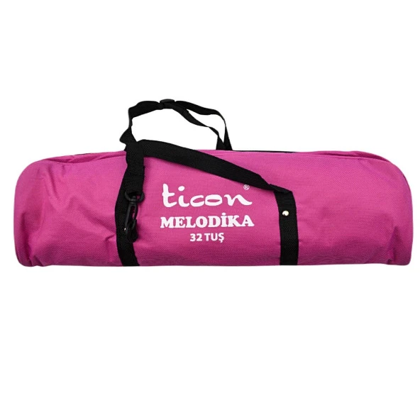 Ticon 32 Tuşlu Bez Çanta Melodika Pembe - 3