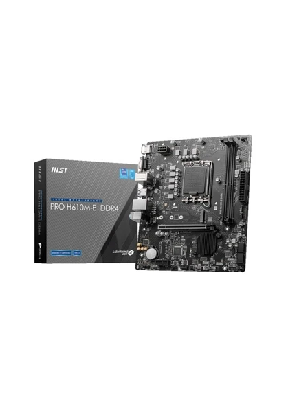 MSI Pro H610M-E DDR4 Intel H610 3200 MHz DDR4 Soket 1700 mATX Anakart