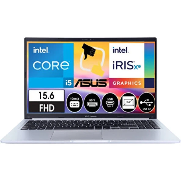 Asus Vivobook-15 F1502ZA-EJ1534 Intel Core I5 1235U 16GB 1tb SSD 15.6 Fhd Freedos Dizüsütü Bilgisayar Snertech Çanta - 2