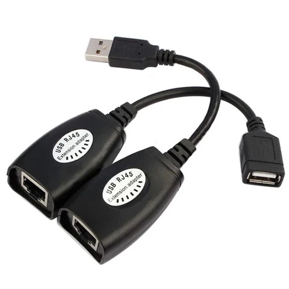 Concord C5605 USB 2.0 RJ45 Sinyal Arttırıcı Uzatma Kablosu - 2