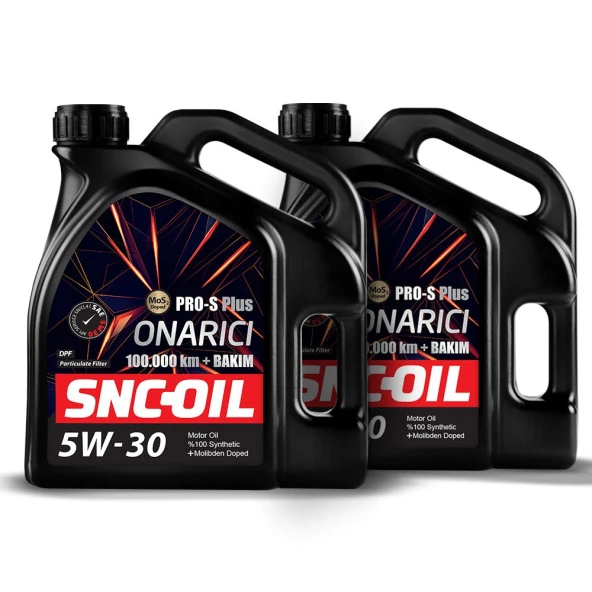 Icon Group - SNC-OIL 100.000 Km + Bakım Pro-S Plus Onarıcı 5W-30 Motor Yağı (4+4 Litre)