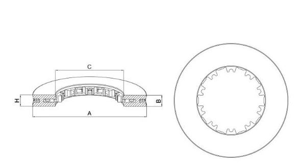 DAF FREN DISKI ÖN ARKA 060 02 1387439 1640561 - Resim 2