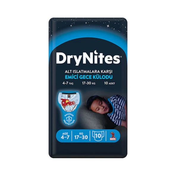 DryNites Erkek 4-7 Yaş 60'lı Emici Gece Külodu