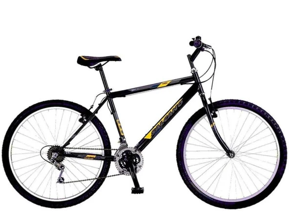 Salcano Excel 24" Jant V Fren 14' Kadro 21 Vites Dağ Bisikleti Siyah Sarı Gri - 2