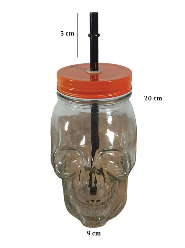 San Miguel Kuru Kafa Pipetli Kavanoz Bardak 450 ml Şeffaf - 4