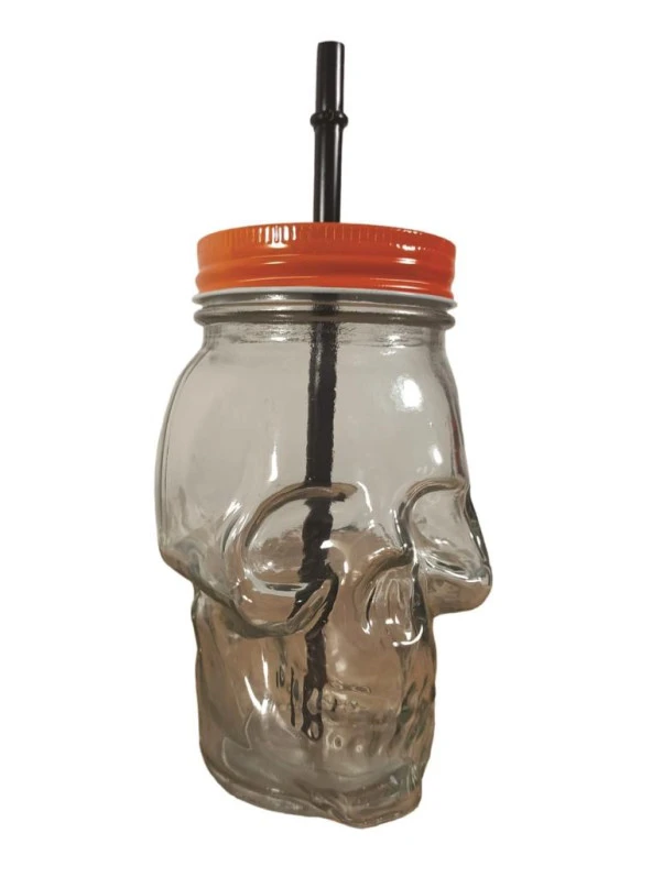 San Miguel Kuru Kafa Pipetli Kavanoz Bardak 450 ml Şeffaf - 7