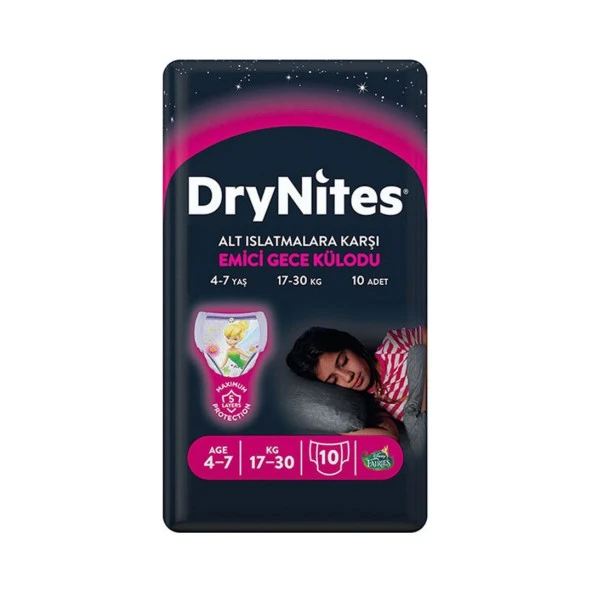 DryNites Kız 4-7 Yaş 30'lu Emici Gece Külodu