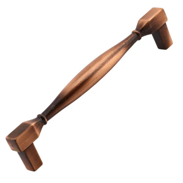 Mobilya Kulp Mutfak Dolabı Çekmece Dolap Kulpları Kapak Kulpu Kulbu Antik Bakır 128 mm Metal - Resim 2