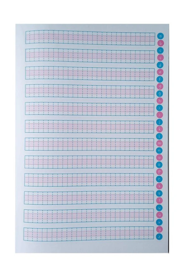 Güzel Yazı Defteri Orta Boy Dik Çizgili 16,5x24 cm 24 Yaprak 1 Adet Standart Dik Çizgili Yazı Defteri Dik Temel Harflerle 1. Sınıf - 2