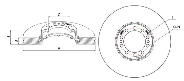 FREN DISKI ON RENAULT 400-420(EKU 70701) 5010216437 - Resim 2