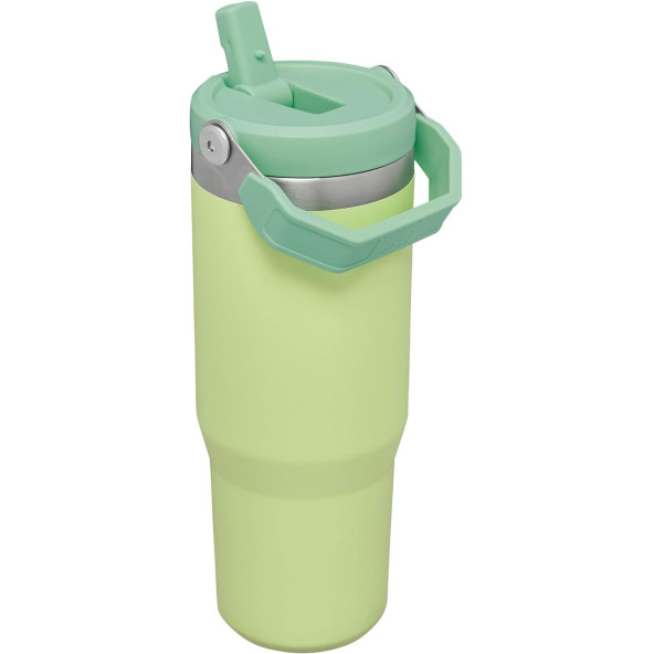 Stanley The Iceflow Flip Straw Açık Yeşil Pipetli 0.89 lt Termos Bardak - 3