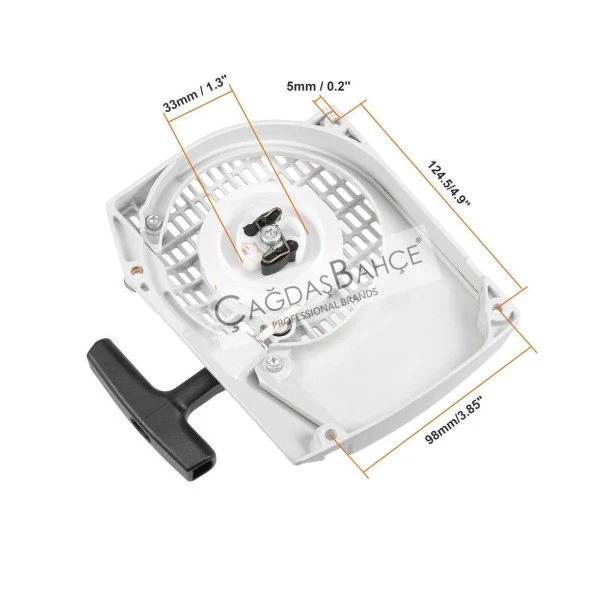 STİHL MS440 / MS460 / MS044 / MS046 MOTORLU TESTERE STARTER KAPAĞI KOMPLE - Resim 4