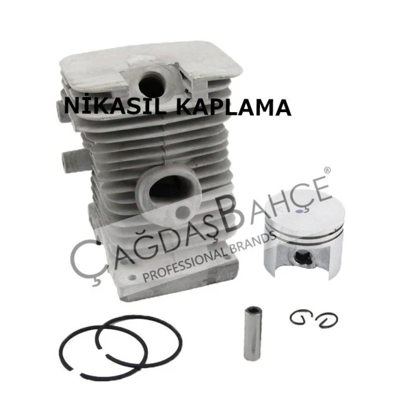 STİHL MS170 MOTORLU TESTERE NİKASİL SİLİNDİR PİSTON SETİ 37 mm - Resim 3