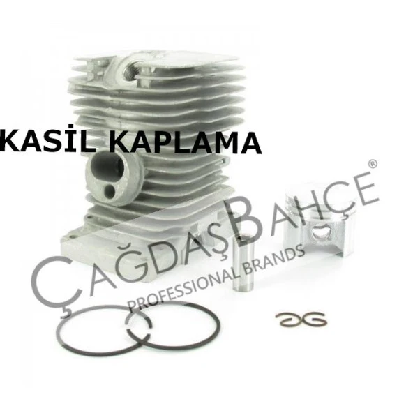 STİHL MS180 MOTORLU TESTERE NİKASİL SİLİNDİR PİSTON SETİ 38 mm - Resim 4