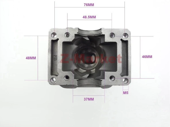 STİHL MS170 MOTORLU TESTERE CHROME SİLİNDİR PİSTON SETİ 37 mm - Resim 3