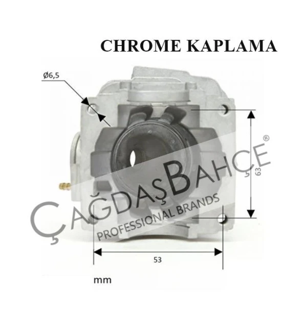 STİHL MS290 MOTORLU TESTERE CHROME SİLİNDİR PİSTON SETİ 46 mm - Resim 4