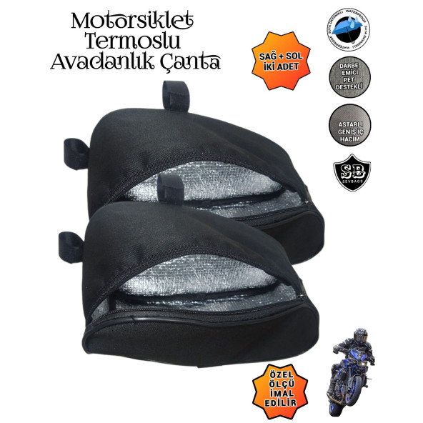 Sevbags Motorsiklet Termoslu Avadanlık Ön Koruma Demiri Çantaları - 2