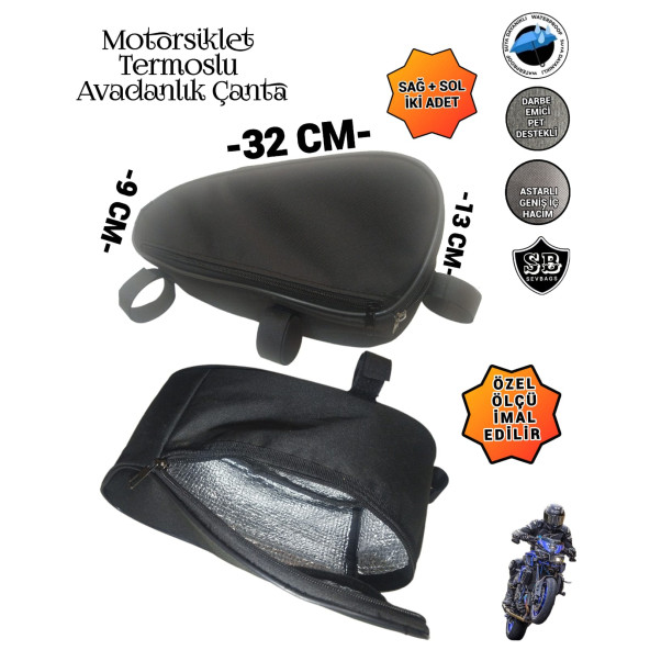 Sevbags Motorsiklet Termoslu Avadanlık Ön Koruma Demiri Çantaları - 3