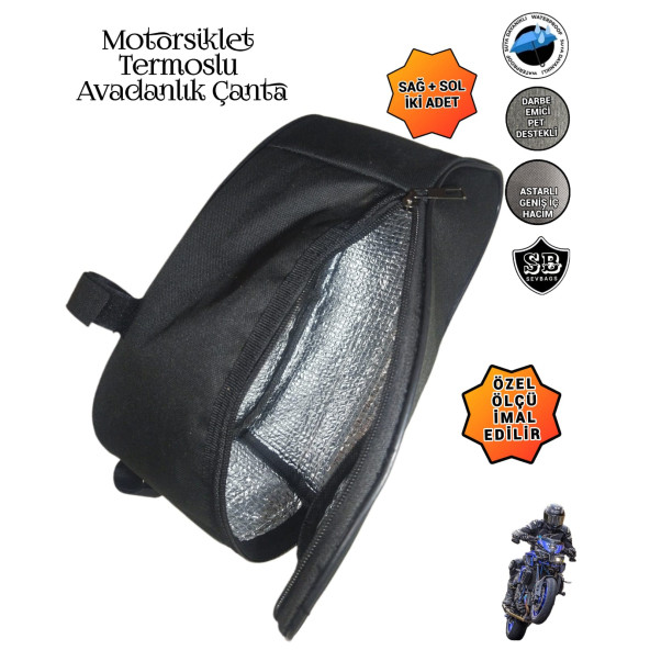 Sevbags Motorsiklet Termoslu Avadanlık Ön Koruma Demiri Çantaları - 4