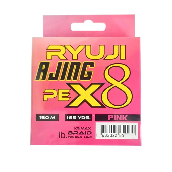 Ryuji Ajing X8 150m PE Pembe LRF İp Misina