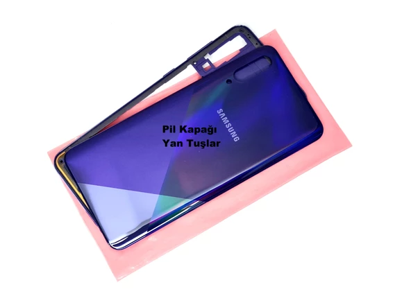 Tkgz Samsung Galaxy A30S A307 kasa Arka Pil Batarya Kapağı MAVİ