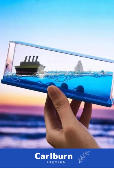 Özel Titanic Aşk Batmayan Gemi Yıl Dönümü Kız Arkadaş Doğum Günü Hediye Sevgiliye Akvaryum - 2