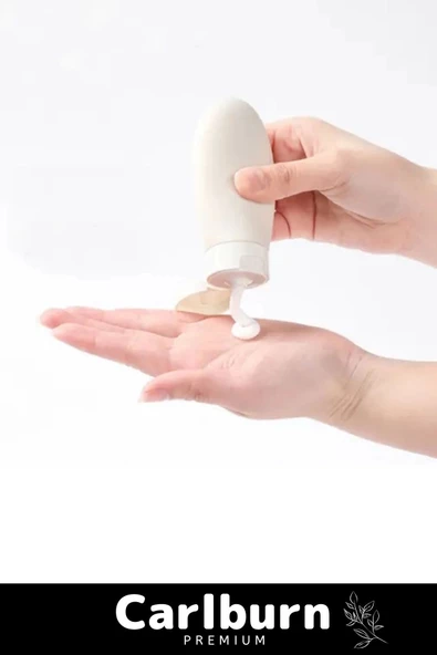 Premium Doldurulabilir Taşınabilir Krem Şampuan Jel 3 Adet 60ml Hijyenik Seyahat Tipi Banyo Seti - 2