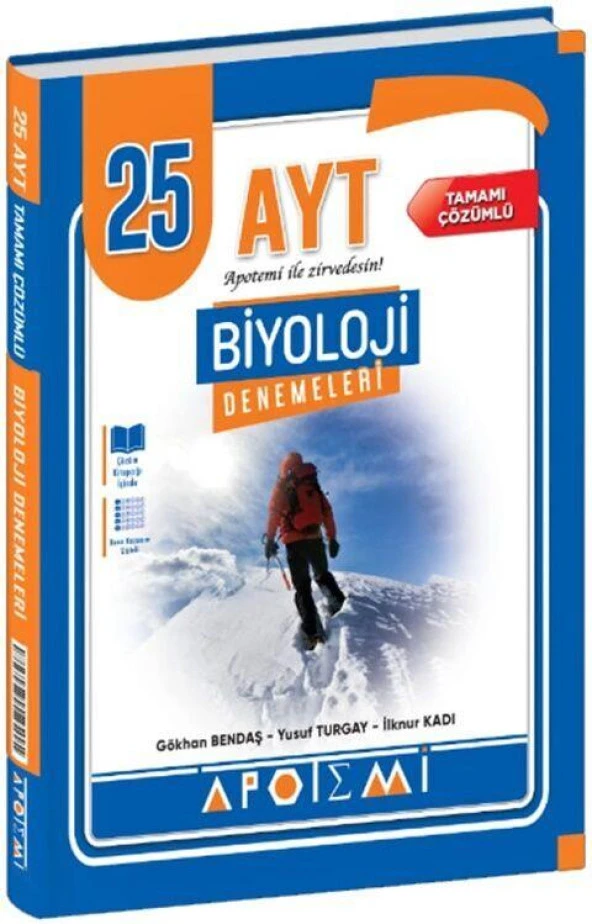 AYT Biyoloji 25 li Deneme Apotemi Yayınları