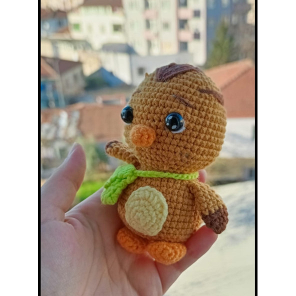 Amigurumi Katuri oyuncak kahverengi kuş sülün Dukakidstoys - 2
