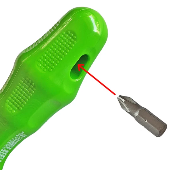 Manyetik Bits Tutucu Tornavida Seti Yıldız Ve Düz Uç 2 Uçlu Mıknatıslı Lokma Tornavida - 2