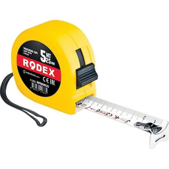 Rodex Rht0680525  5m*25mm  Şerit Metre 12pcs/box (120) (mtp525)