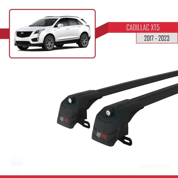 Cadillac XT5 2017-2023 Arası ile uyumlu ACE-2 Ara Atkı Tavan Barı SİYAH - 4