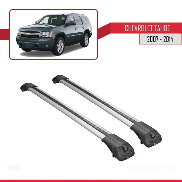 Chevrolet Tahoe 2007-2014 Arası ile uyumlu ACE-1 Ara Atkı Tavan Barı GRİ - Resim 3