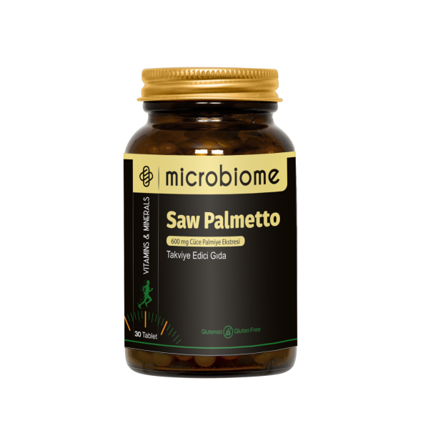 Microbiome Saw Palmetto 30 Tablet (Cüce Palmiye Ektresi)