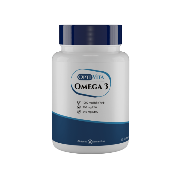 Optivita Omega 1000 mg Balık Yağı, EPA + DHA 30 Kapsül Softjel