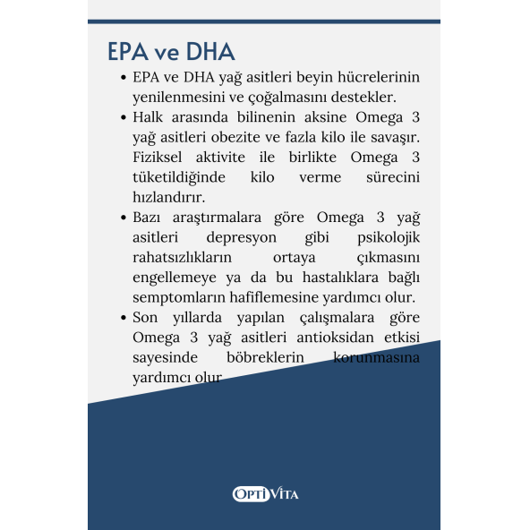 Optivita Omega 1000 mg Balık Yağı, EPA + DHA 30 Kapsül Softjel - 5