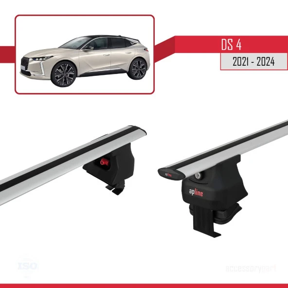 DS 4 (MK2) 2021 ve Sonrası ile uyumlu ACE-4 Ara Atkı Tavan Barı GRİ - Resim 4