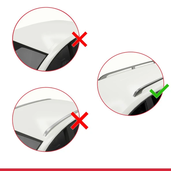 Ford Connect 2002-2013 Arası ile uyumlu FLY Model Ara Atkı Tavan Barı SİYAH 3 ADET BAR