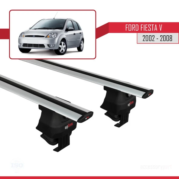 Ford Fiesta V 2002-2008 Arası ile uyumlu ACE-4 Ara Atkı Tavan Barı GRİ - Resim 2