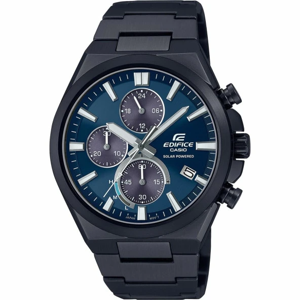 Casio Edifice EQS-950DC-2AVUDF Solar Çelik Siyah Lacivert Kadran 10 ATM 44 mm Erkek Kol Saati