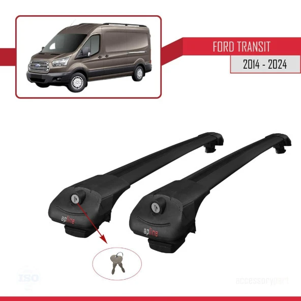 Ford Transit 2014 ve Sonrası ile uyumlu ACE-1 Ara Atkı Tavan Barı SİYAH - Resim 4